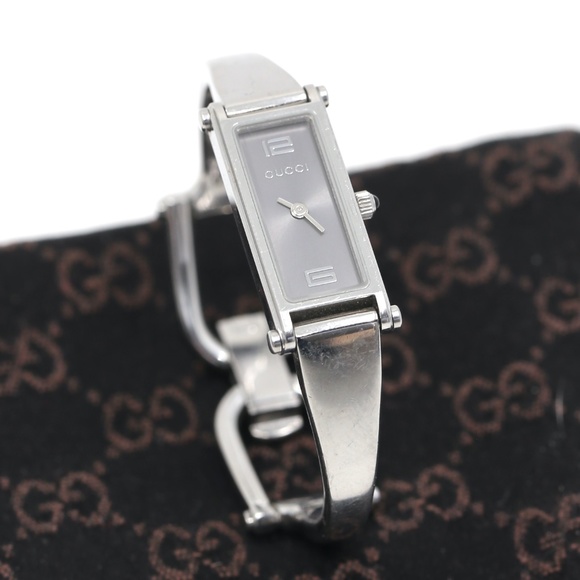 Gucci Horsebit White Gold Plated Watch - Picture 1 of 11